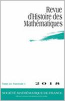 Revue D Histoire Des Mathematiques投稿