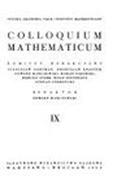 Colloquium Mathematicum投稿