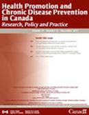 Health Promotion And Chronic Disease Prevention In Canada-research Policy And Pr投稿