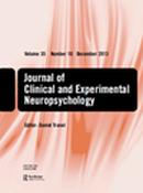 Journal Of Clinical And Experimental Neuropsychology投稿